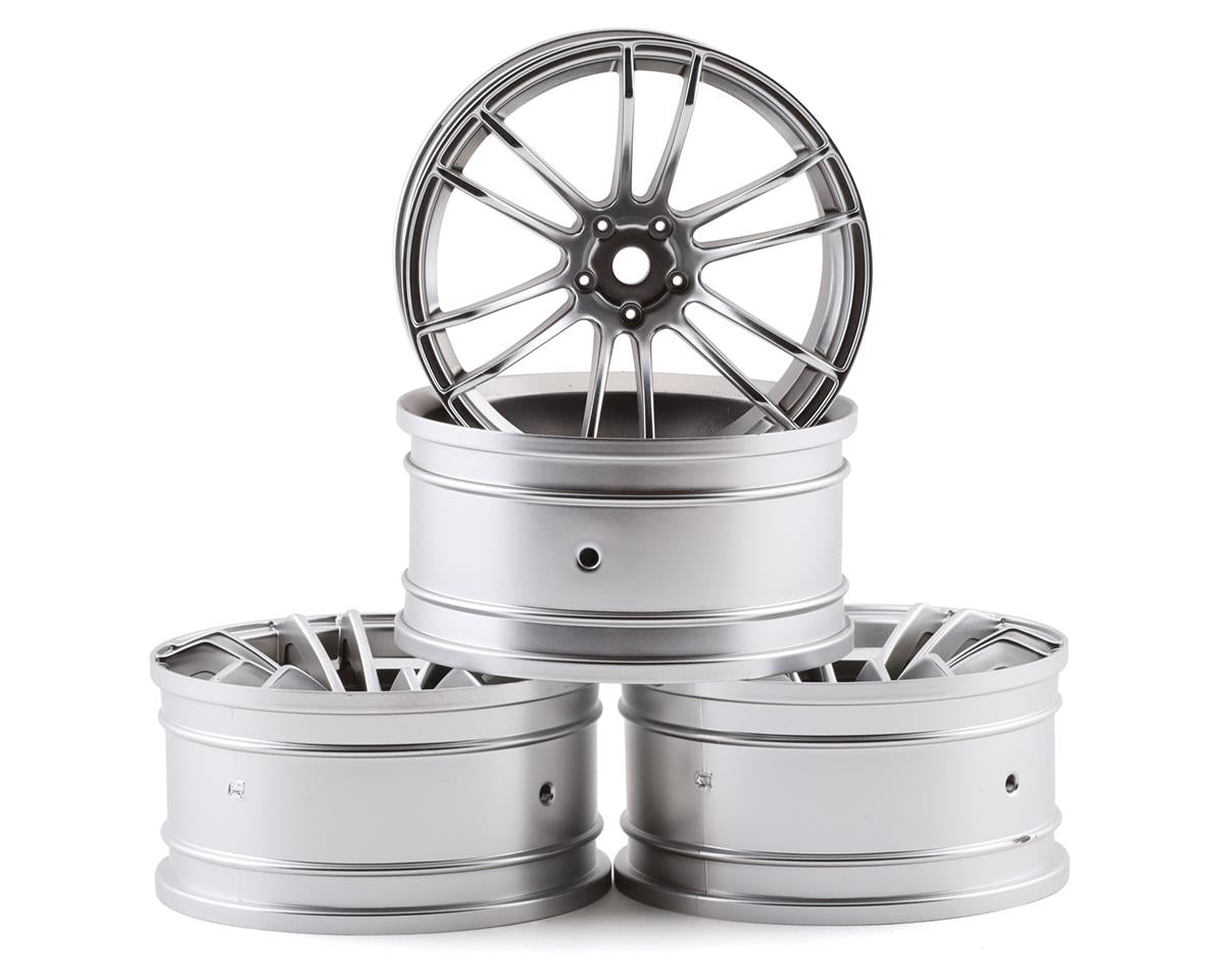 MST TSP Wheel Set Flat Silver 4 5mm Offset w/12mm Hex - MXS-832063FS