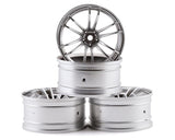 MST TSP Wheel Set Flat Silver 4 5mm Offset w/12mm Hex - MXS-832063FS