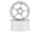 RC Art SSR Professor SPX 5-Split Spoke Drift Wheels Matte Silver 2 Deep Face 8mm Offset w/12mm Hex - RCA-ART-WW-0108MS