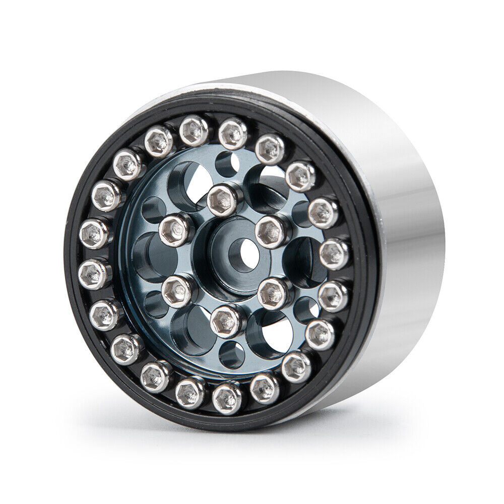 Axial SCX24 Aluminum Beadlock Rims Titanium Black - TRC-112