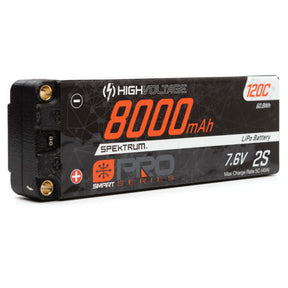 SPMX82S120HT 7.6V 8000mAh 2S 120C Smart Pro Race Hardcase LiHV Battery: Tubes, 5mm - SPMX82S120HT