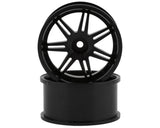 Mikuni Gnosis GS5 6-Split Spoke Drift Wheels Black 2 7mm Offset w/12mm Hex - DW-827BK