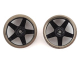 Firebrand RC HighFive PRO SERIES Aluminum Drift Wheels 4 Gunmetal/Black 9mm/12mm Offset w/12mm Hex - FBR1MTXHI5073