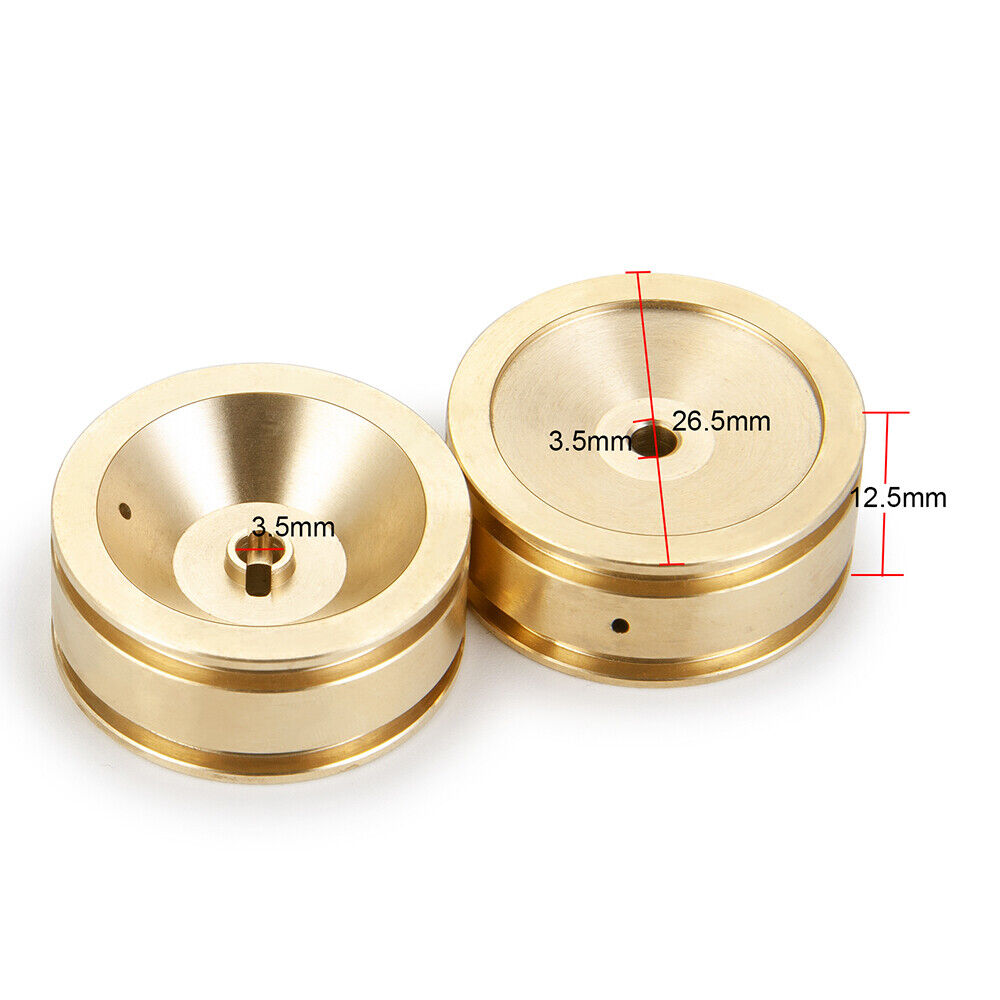 Brass Wheels for SCX24 2 pcs - TRC-023