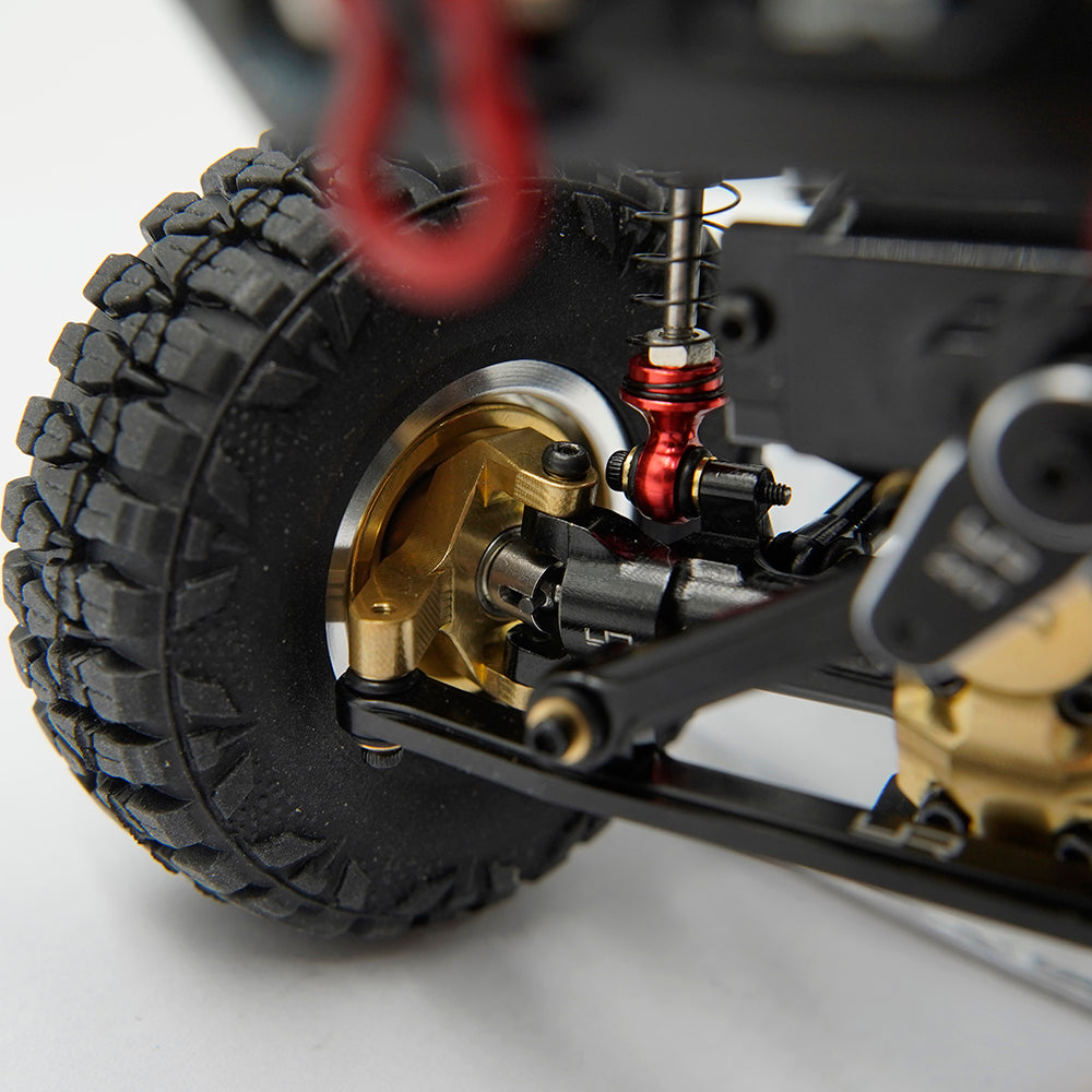 Axial SCX24 Aluminum Steering Linkage Set Black - TRC-122