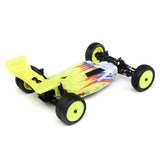 1/16 Mini-B 2WD Buggy Brushed RTR, Yellow/White - LOS01016T3