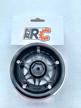 Axial SCX6 2.9” Black Aluminum Wheels 2 each - TRC-106