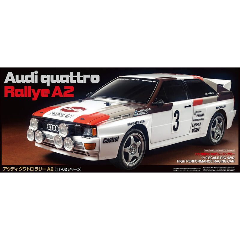 1/10 Audi Quattro A2 (TT-02), AWD - TAM58667A
