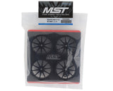 MST 5H Wheel Set Black 4 +1 Offset w/12mm Hex - MXS-832058BK