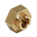Brass Stock Wheels Hub 7mm Hex SCX24 - TRC-020