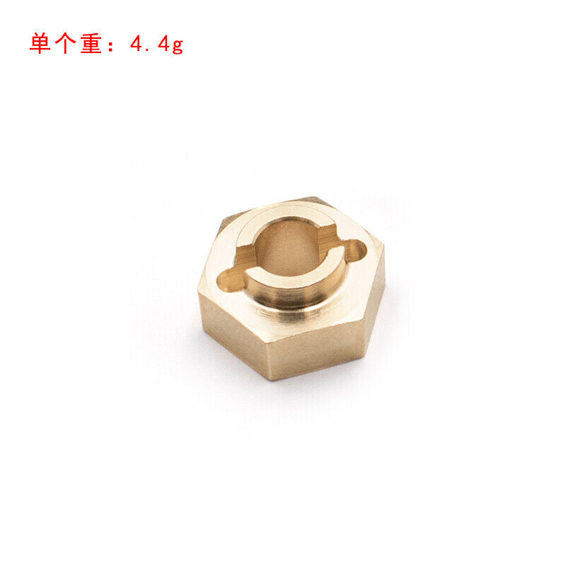 SCX10 III Capra 1.9 UTB Brass 12mm Hex Screw Shaft 4.4g/pcs 4PCS - TRC-077