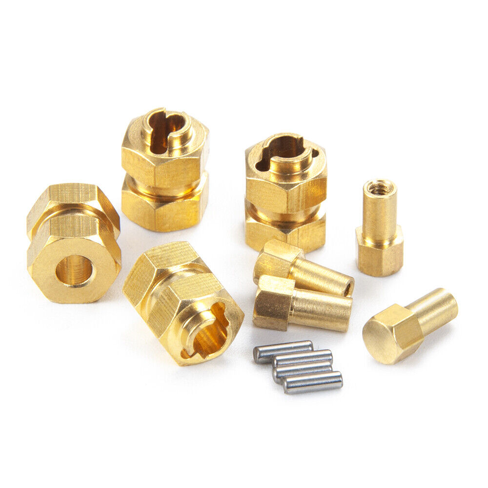 SCX24 Brass Hex Wheels Extender - TRC-092