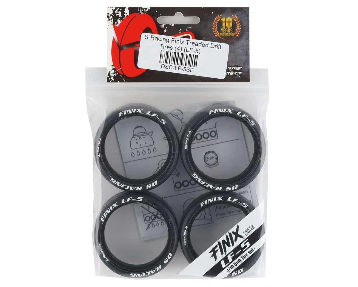DS Racing Finix Treaded Drift Tires (4) LF-5 - DSC-LF-5SE