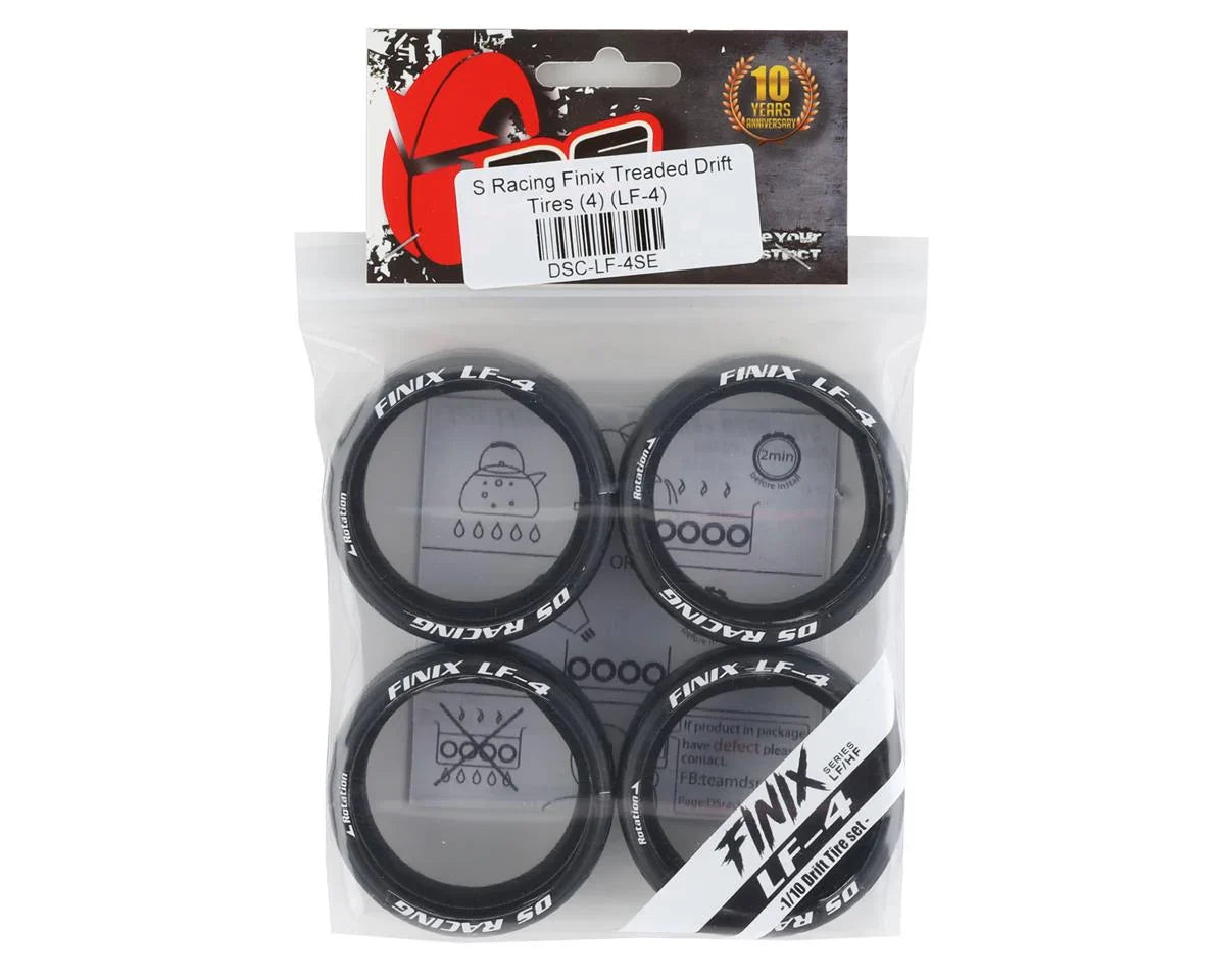 DS Racing Finix Treaded Drift Tires (4) LF-4 - DSC-LF-4SE