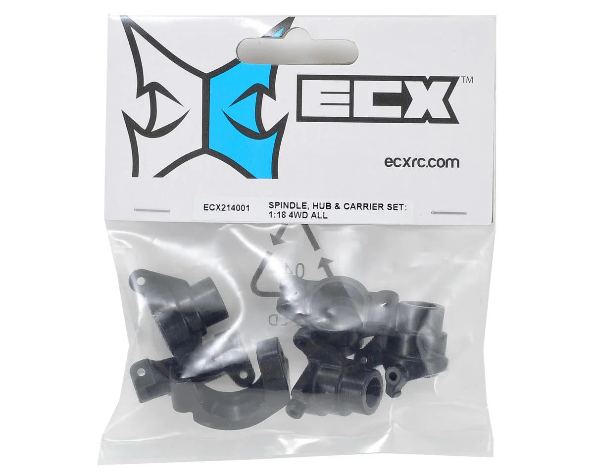 Spindle, Hub & Carrier Set: 1/18 4WD All