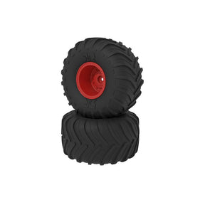 Arrma dBoots Chevron MT Tire Set, Glued, Red - ARA-2534