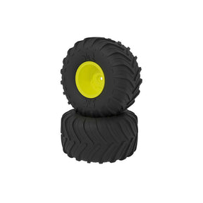 Arrma dBoots Chevron MT Tire Set, Glued, Yellow - ARA-2536
