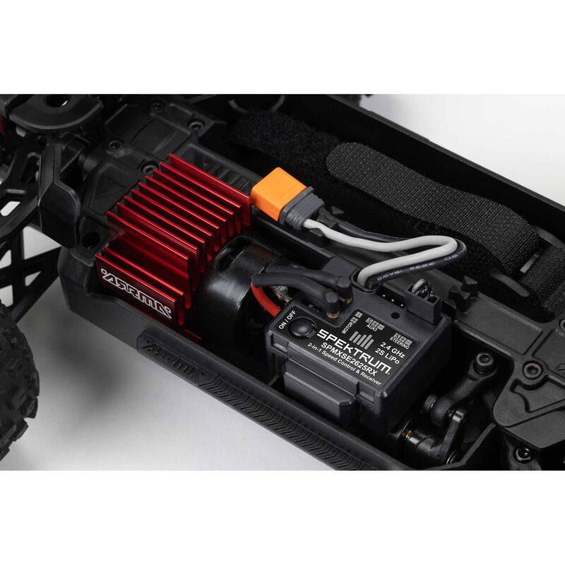 1/18 GRANITE GROM 4X4 RTR Brushed Monster Truck (Battery & Charger Included), Red