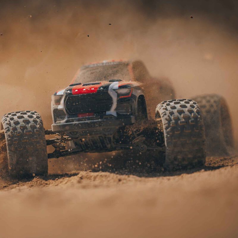 1/18 GRANITE GROM 4X4 RTR Brushed Monster Truck (Battery & Charger Included), Red