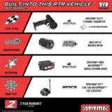 Arrma 1/10 FURY 2WD RTR Brushed Short Course Truck, Green