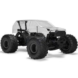 1/10 GORGON 2WD RTA Kit Brushed Monster Truck (Battery & Charger Included), Clear