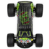 1/10 GORGON 2WD RTR Brushed Monster Truck (Battery & Charger Included), Yellow