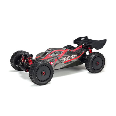 1/8 Painted Body with Decals, Black/Red Typhon 6s - ARA406120