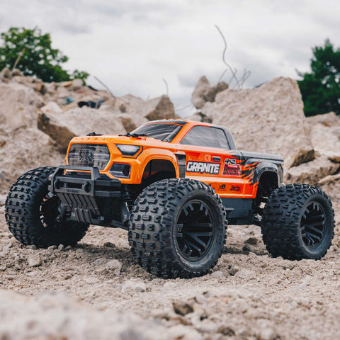 1/10 GRANITE 4X2 BOOST MEGA 550 Brushed Monster Truck RTR, Orange - ARA4102V4T1