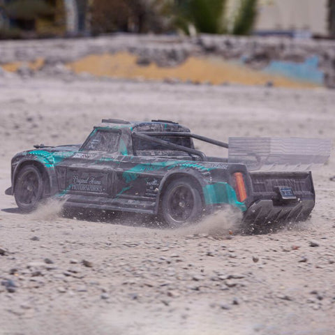 1/8 Infraction 4X4 3S BLX 4WD All-Road Street Bash Resto-Mod Truck RTR Teal - ARA4315V3T2