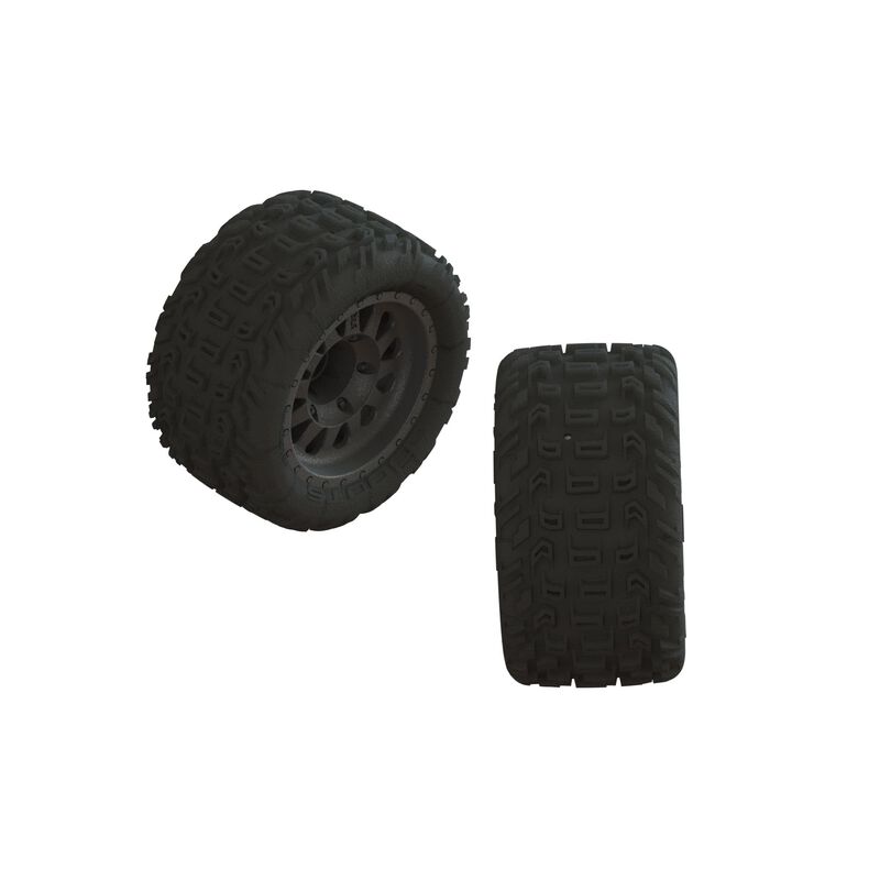 1/10 dBoots Katar MT Pre-Mounted Tire 14mm Hex (2) - ARA550091