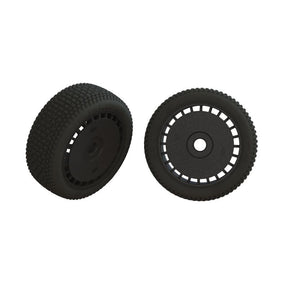 Arrma dBoots Exabyte Glued Tire Set, Black (2) - ARA550098