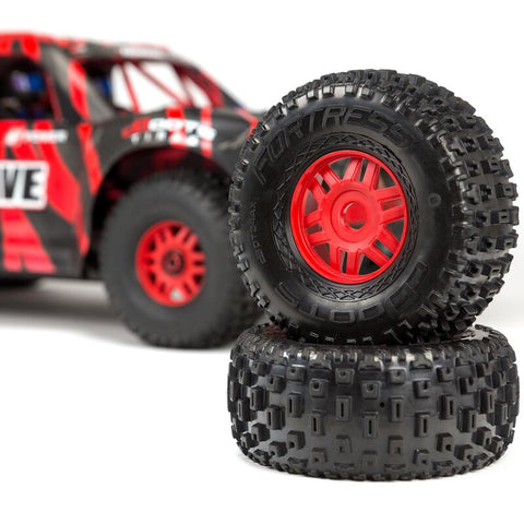 1/7 MOJAVE 6S V2 4WD BLX Desert Truck with Spektrum Firma RTR Red/Black - ARA7604V2T2