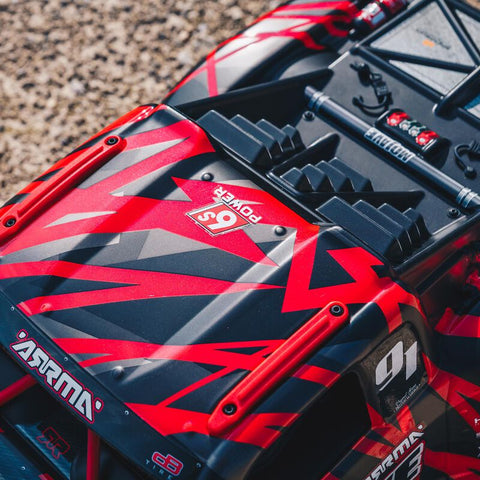 1/7 MOJAVE 6S V2 4WD BLX Desert Truck with Spektrum Firma RTR Red/Black - ARA7604V2T2