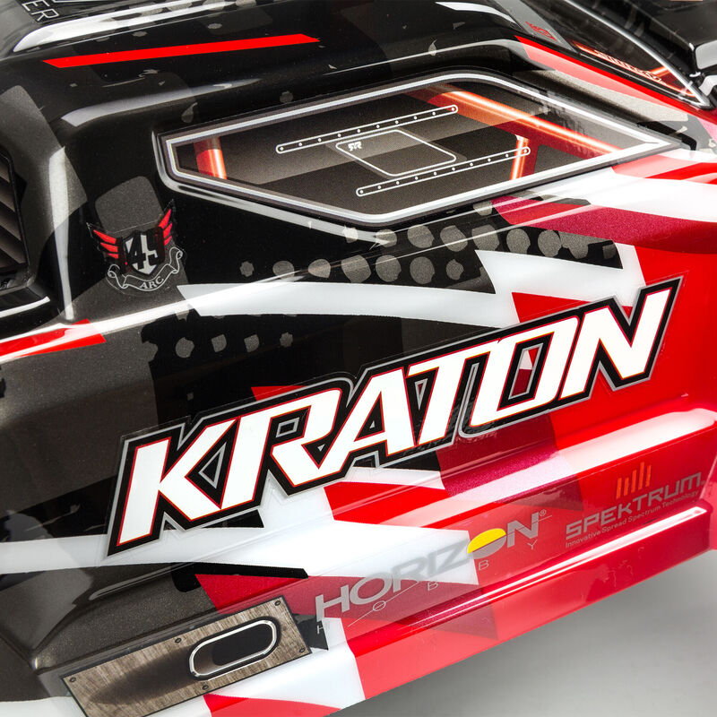 1/8 KRATON 6S V5 4WD BLX Speed Monster Truck with Spektrum Firma RTR, Red - ARA8608V5T1