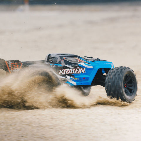 1/8 KRATON 6S V5 4WD BLX Speed Monster Truck with Spektrum Firma RTR, Blue - ARA8608V5T2