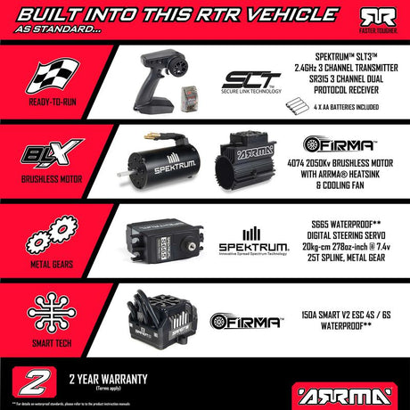 1/8 KRATON 6S EXB 4X4 RTR Brushless Speed Truck, Black