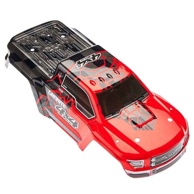 Painted Body with Decal Trim, Red: GRANITE 4x4 MEGA - ARAC3336