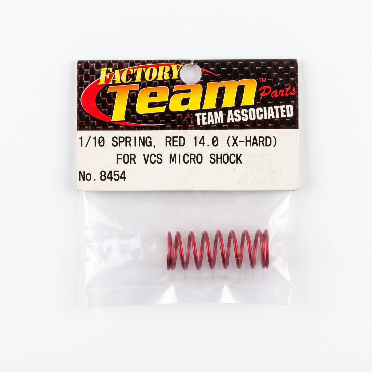 ASC8454 1/10 SPRING, RED 14.0 (X-HARD) FOR VCS MICRO SHOCK