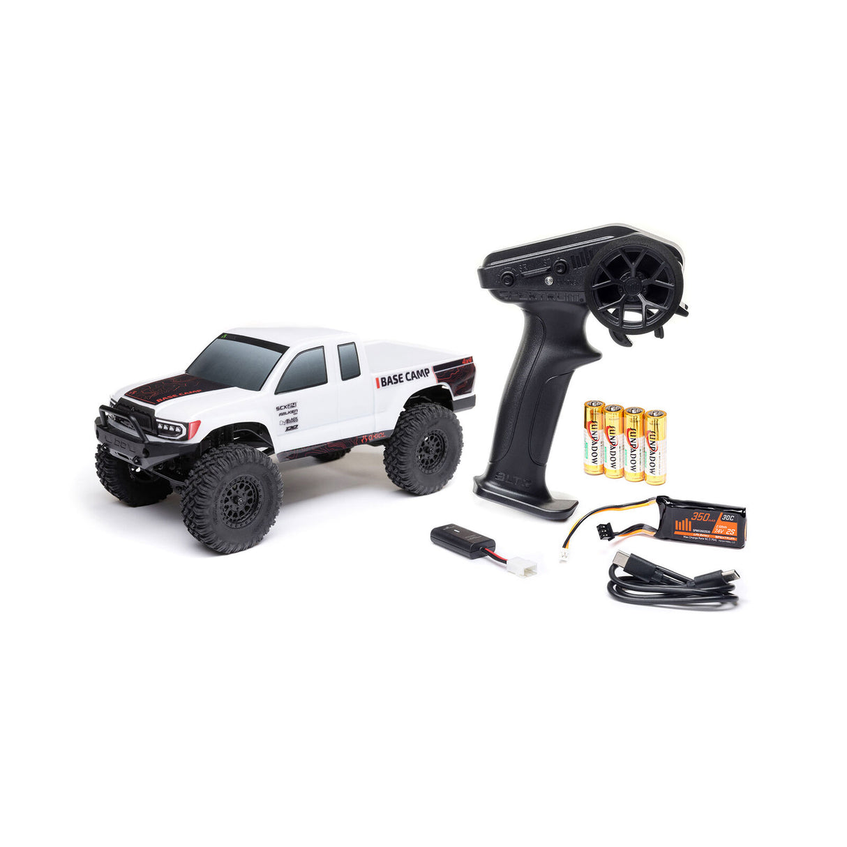 AXI-1219 1/24 SCX24 Base Camp 4WD Rock Crawler Brushed RTR with Battery & Charger