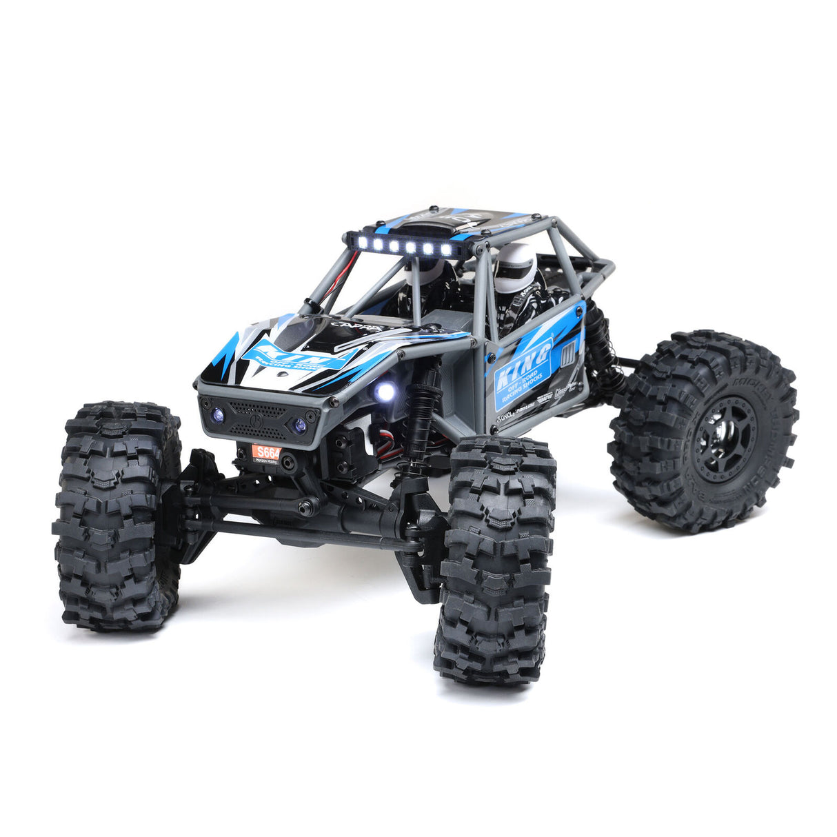 AXI-1750T1 1/18 UTB18 Capra 4WS 4X4 RTR Brushed Rock Crawler (Battery & Charger Included), Blue