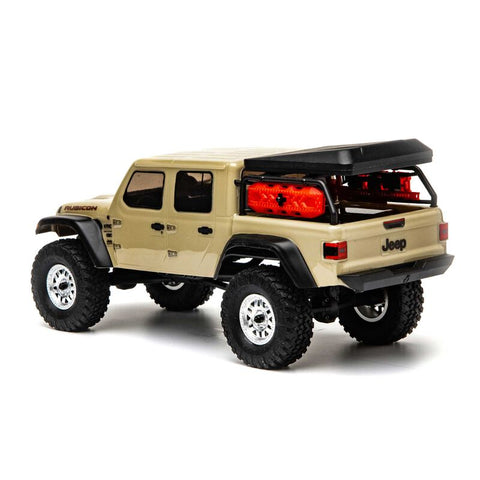 1/24 SCX24 Jeep JT Gladiator 4WD Rock Crawler Brushed RTR, Beige - AXI00005T1