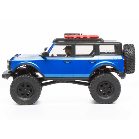 1/24 SCX24 2021 Ford Bronco 4WD Truck Brushed RTR, Blue - AXI00006T3