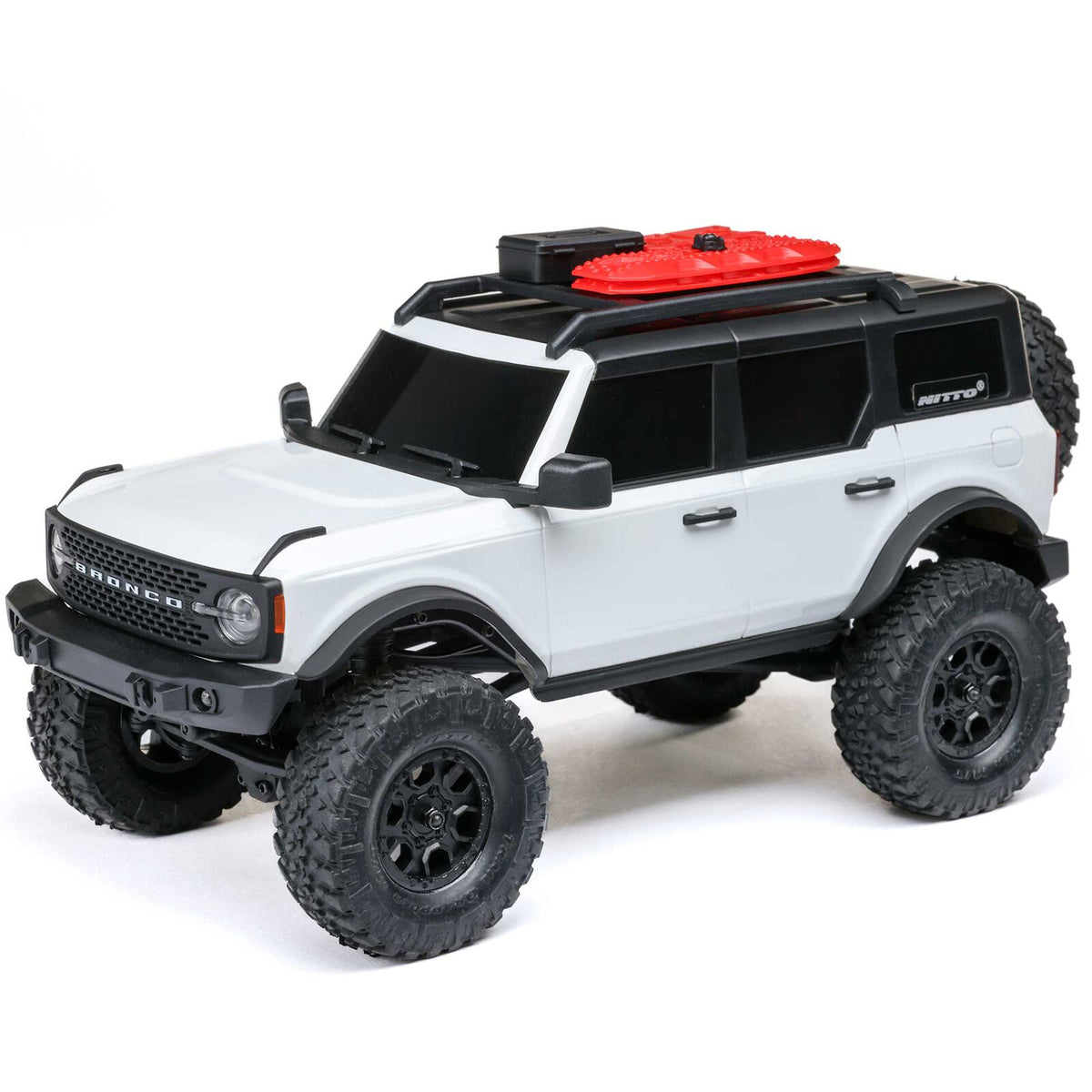 AXI00006V2T4 1/24 SCX24 Ford Bronco 4X4 RTR Brushed Rock Crawler (Battery & Charger Included), White