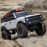 AXI00006V2T4 1/24 SCX24 Ford Bronco 4X4 RTR Brushed Rock Crawler (Battery & Charger Included), White