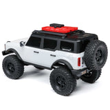 AXI00006V2T4 1/24 SCX24 Ford Bronco 4X4 RTR Brushed Rock Crawler (Battery & Charger Included), White