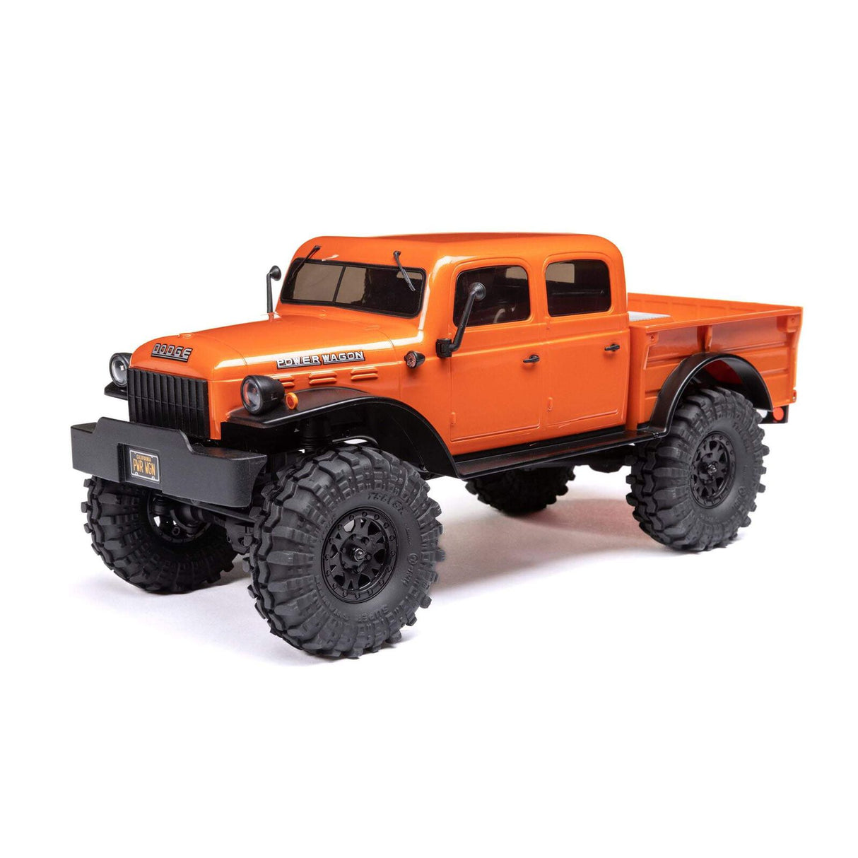 AXI00007T1 1/24 SCX24 Dodge Power Wagon 4X4 RTR Brushed Rock Crawler (Battery & Charger Included), Orange