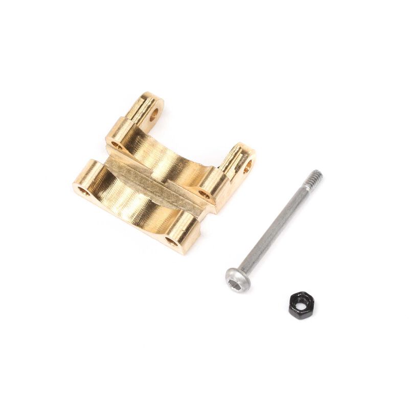 Rear Upper Link Mount, Brass: SCX24 - AXI302006