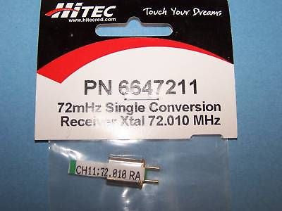 HITEC 72mHz SINGLE CONVERSION RECEIVER CRYSTAL AM/FM CH. 11 #6647211