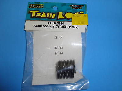 TEAM LOSI 10MM SPRINGS .75"X50 RATE (2) #A-5356