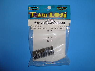 TEAM LOSI 10MM SPRINGS .75X70 RATE (2) #A-5358